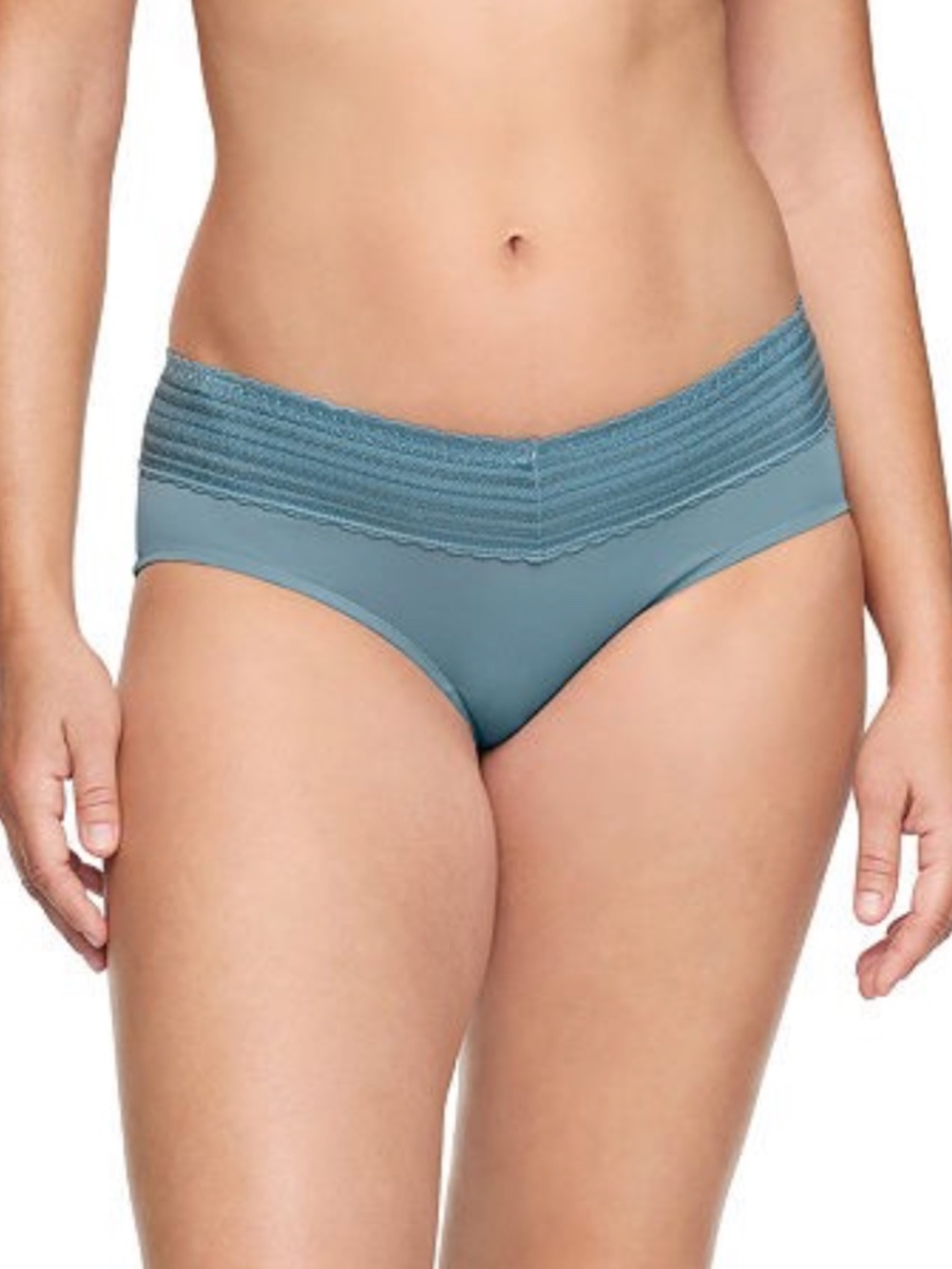 Warner's Women's No Pinching, Hipster with Lace Panty – Smoke- Size Medium NWT
